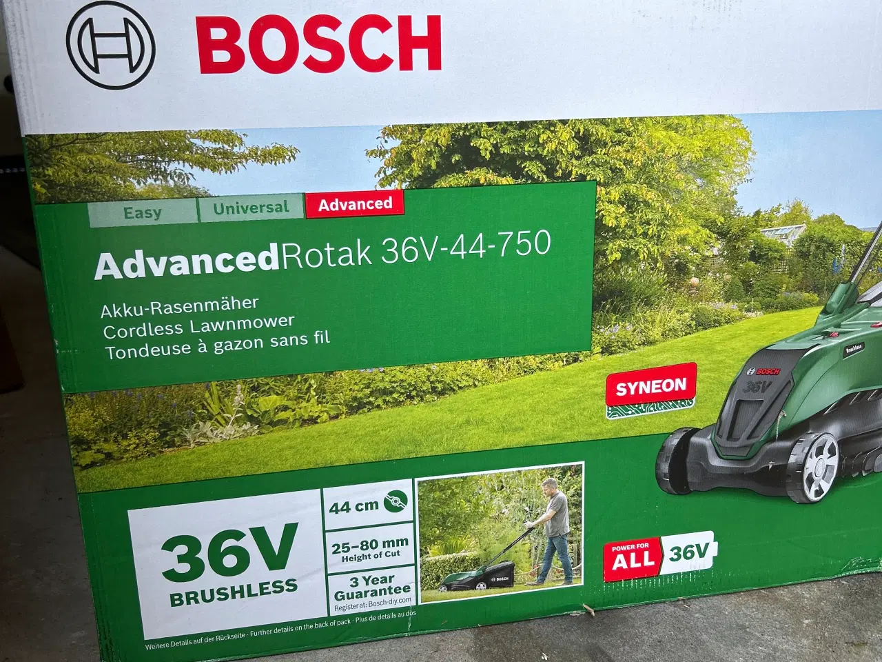 Billede 3 - Bosch akku græs slåmaskine aldrig brugt