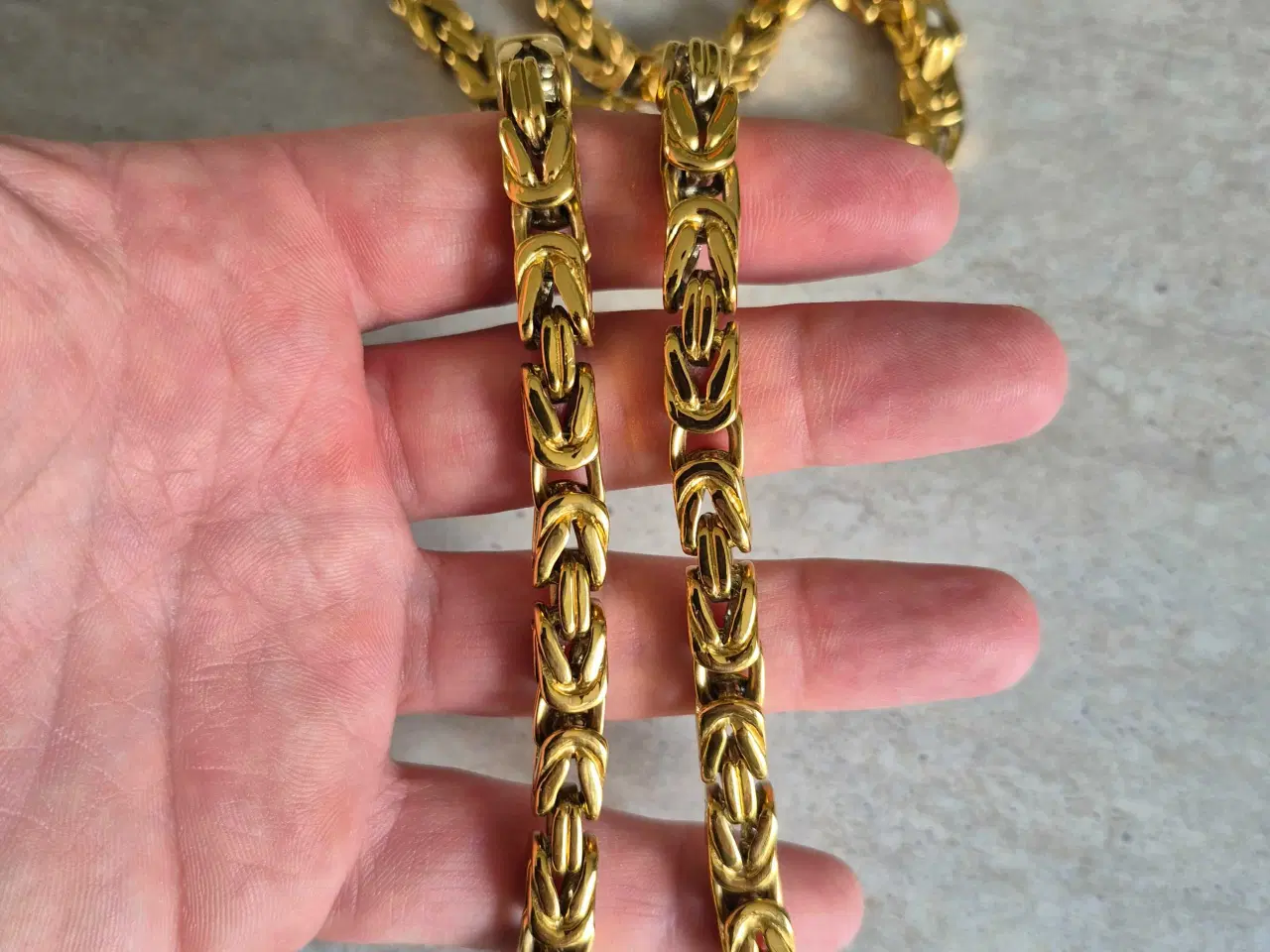 Billede 4 - 8mm goldfilled kongekæde 