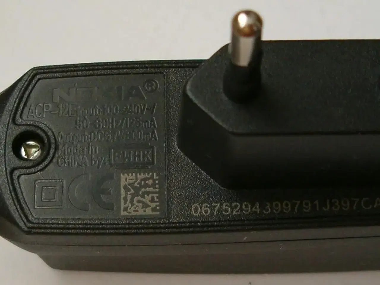 Billede 1 - Nokia ACP-12E kompakt rejselader med 3,5mm stik
