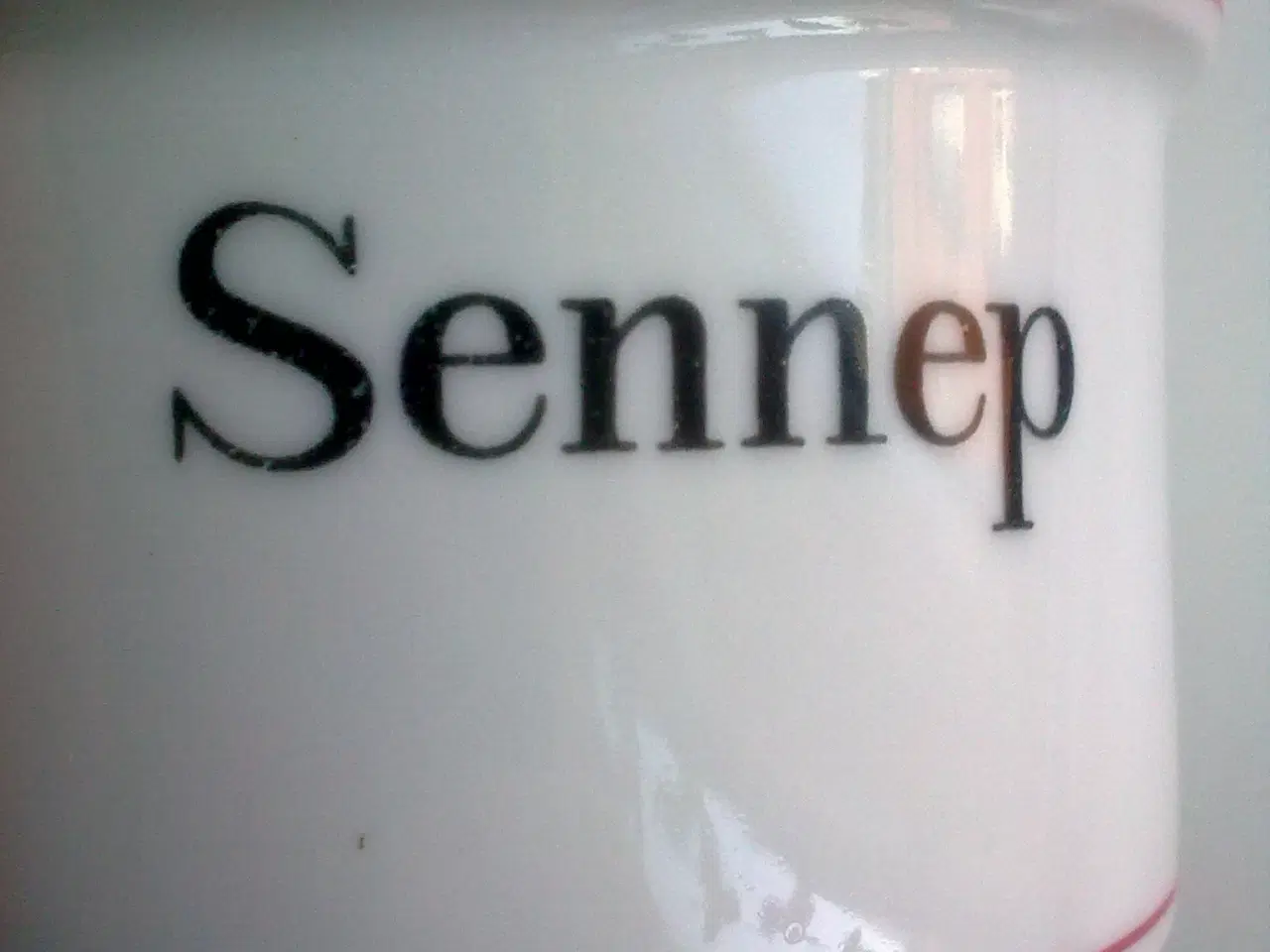 Billede 3 - Sennep 1980rne krukke m låg typografi & Atelier