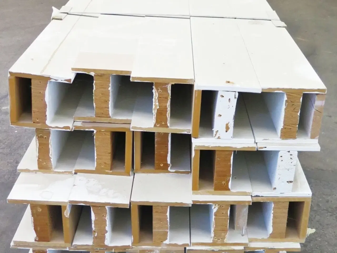 Billede 2 - Hvid malet H-profiler 20 styk