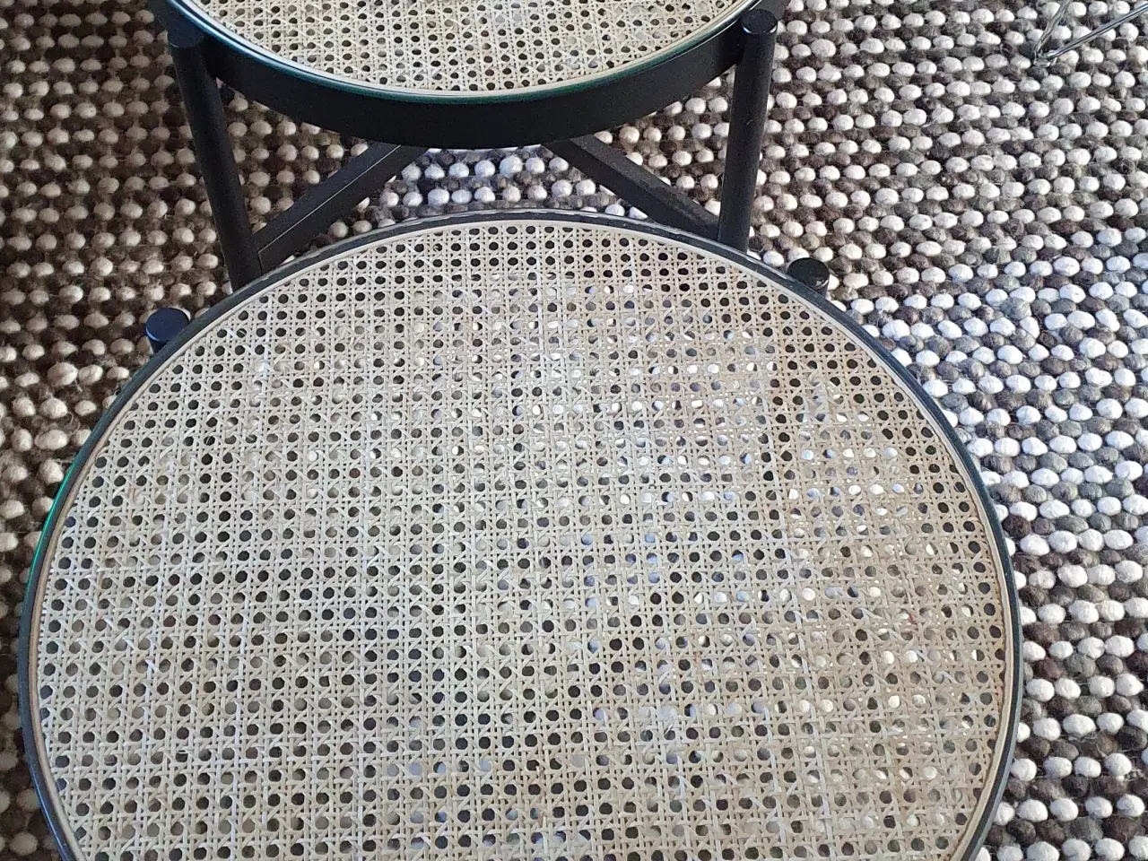 Billede 3 - Flettede Sofa/sidenorde fra FDB med glasplade