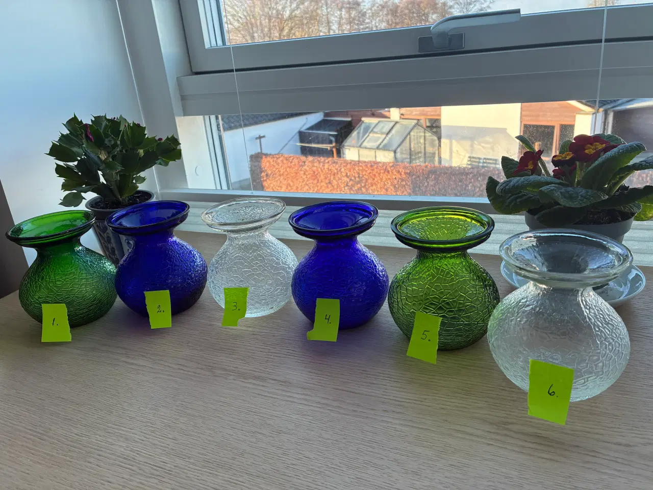 Billede 2 - Ældre hyacintglas - 6 stk. - Holmegaard