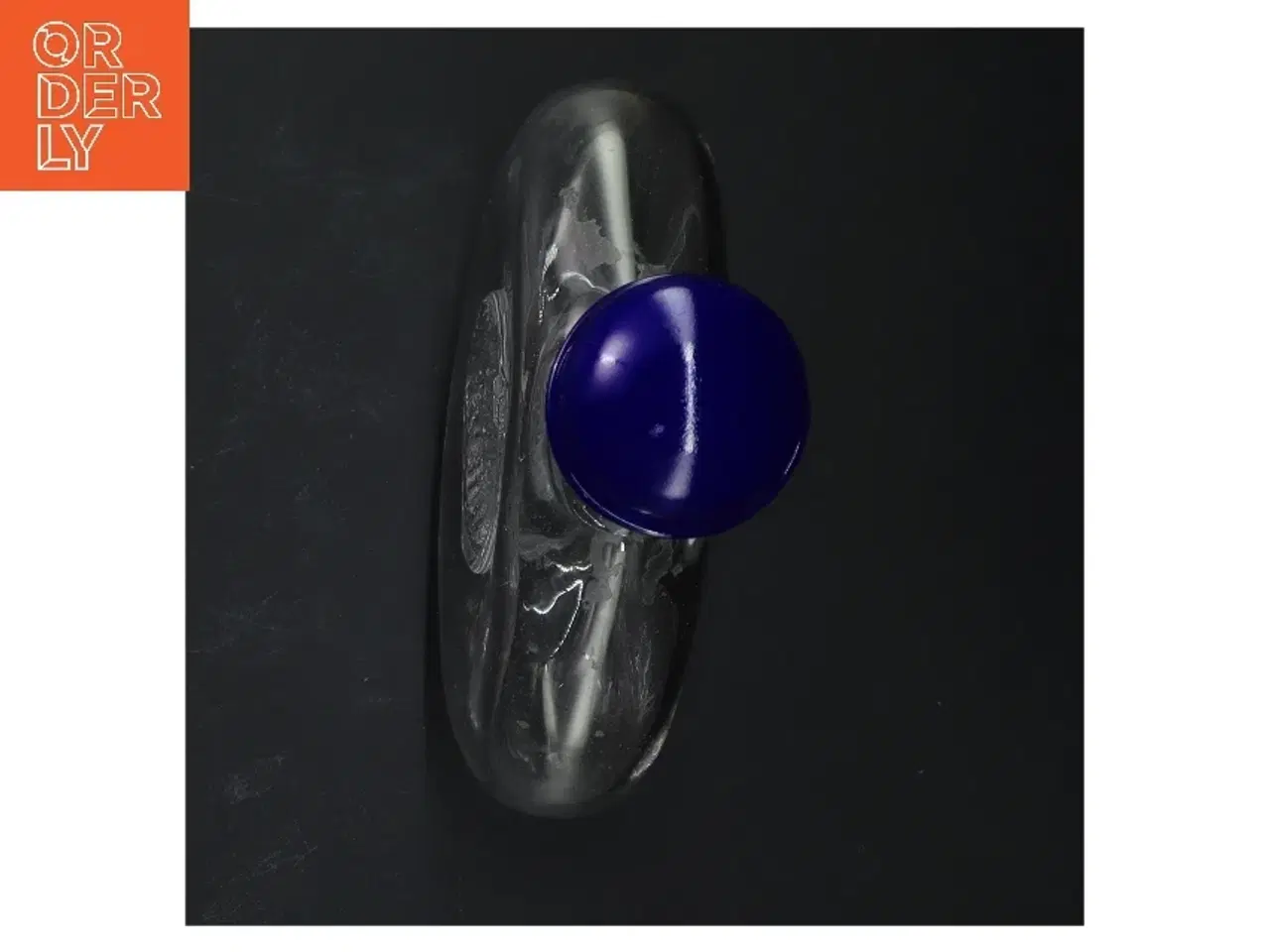 Billede 3 - Rund karaffel med blå prop (str. 19 cm)