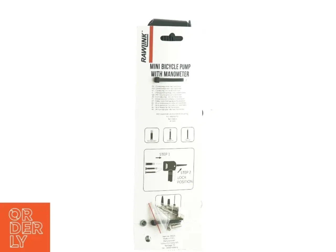 Billede 2 - Minist cykelpumpe med manometer fra Rawlink (str. 28 cm)