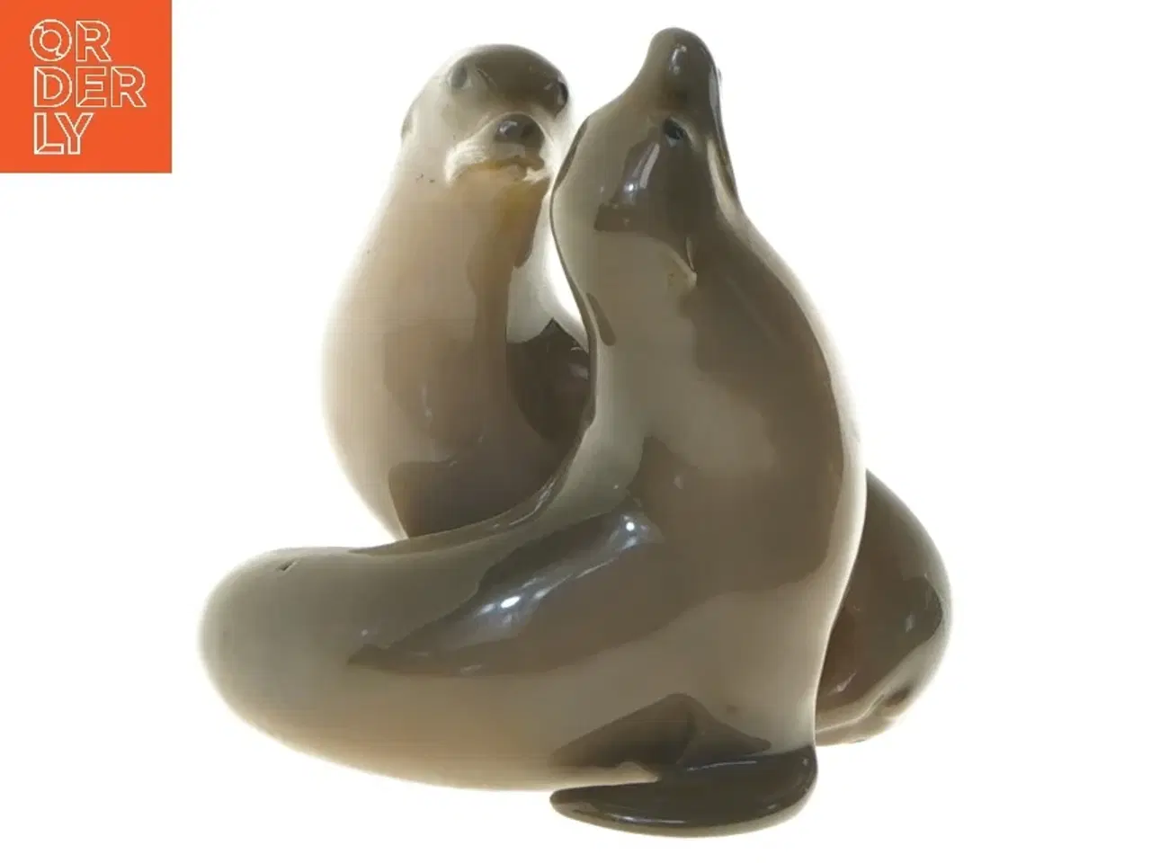 Billede 1 - Porcelænsfigur af sæler fra Royal Copenhagen (str. 11 cm)