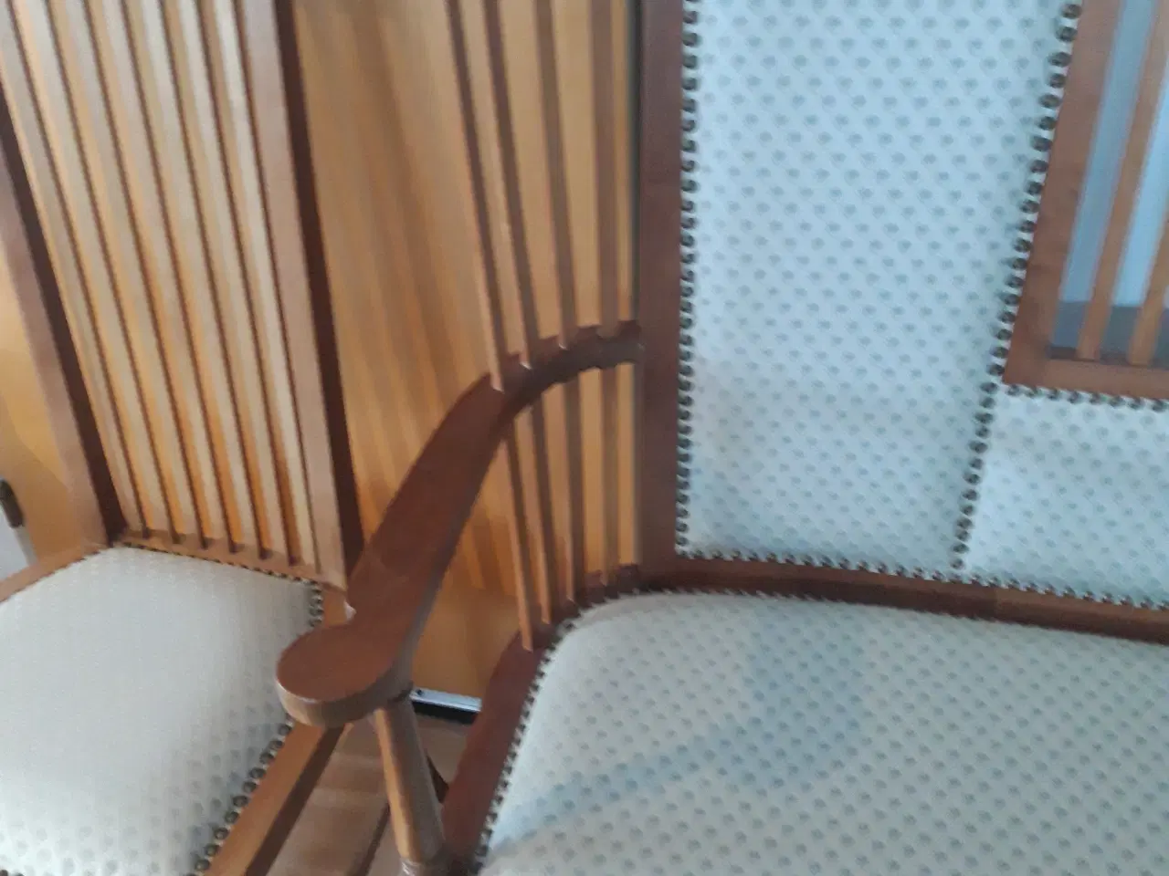 Billede 7 - Antik bænk og stol i massiv Rosentræ sælges