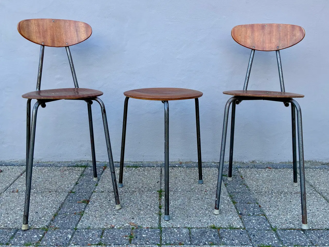 Billede 2 - 1960’er teak sæt 2 stole og bord.