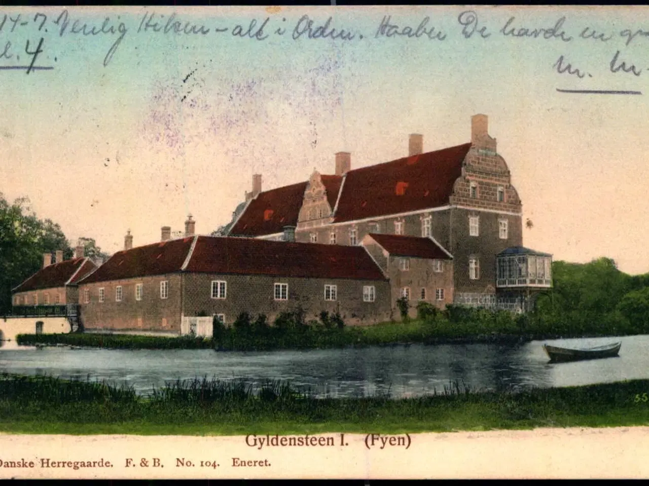 Billede 1 - Gyldensteen I (Fyen) - Danske Herregaarde F&B 104 - Brugt