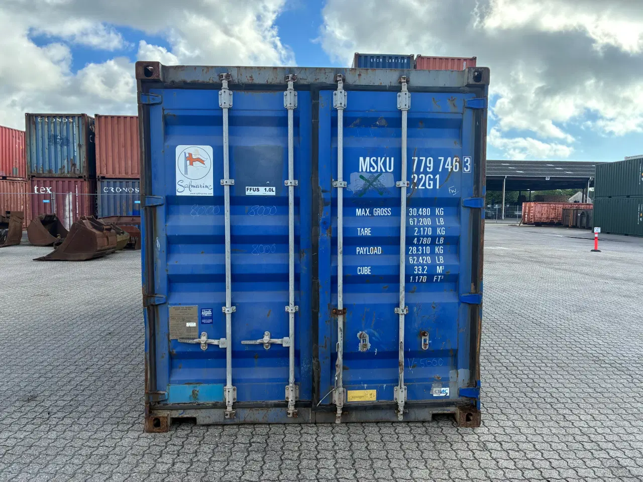 Billede 1 - 20 fods Container- ID: MSKU 779746-3
