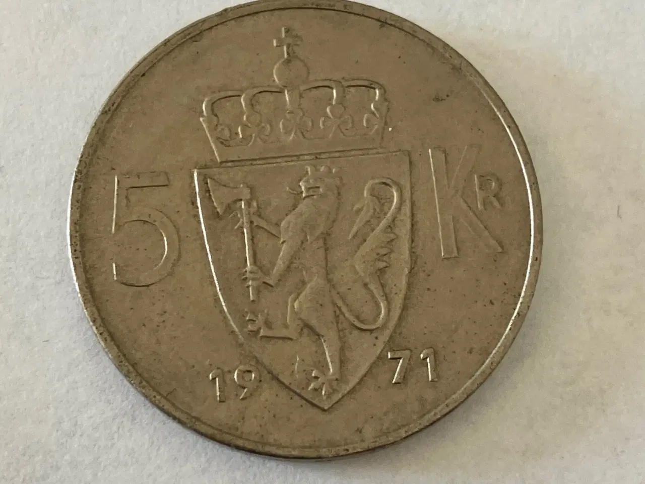 Billede 1 - 5 Kroner Norge 1971