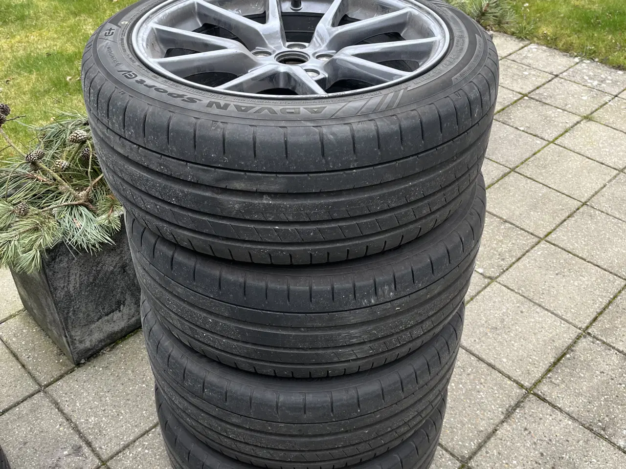 Billede 2 - Tesla Aero fælge med sommerdæk