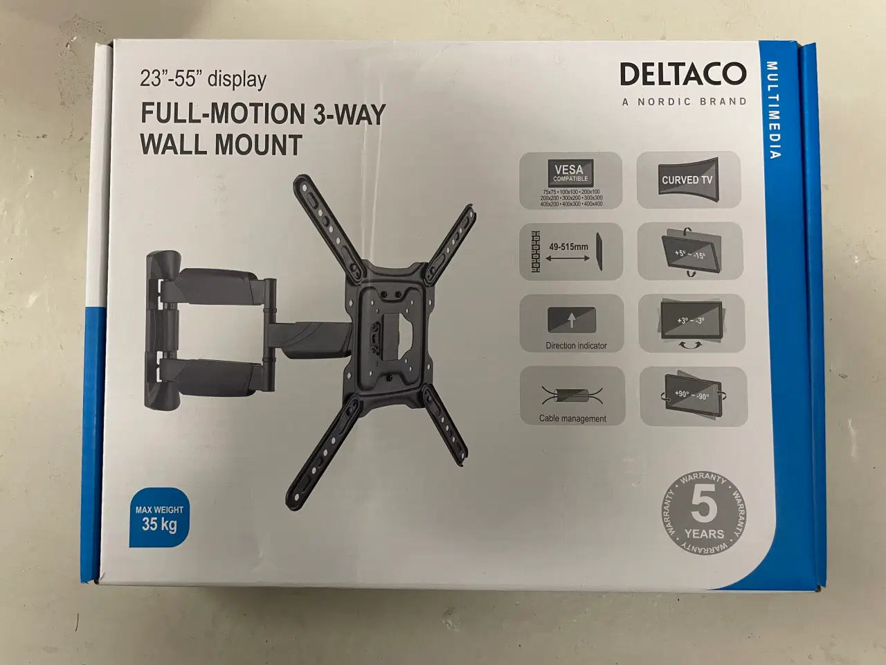 Billede 1 - Drejbar tv-ophæng med udtræk nyt