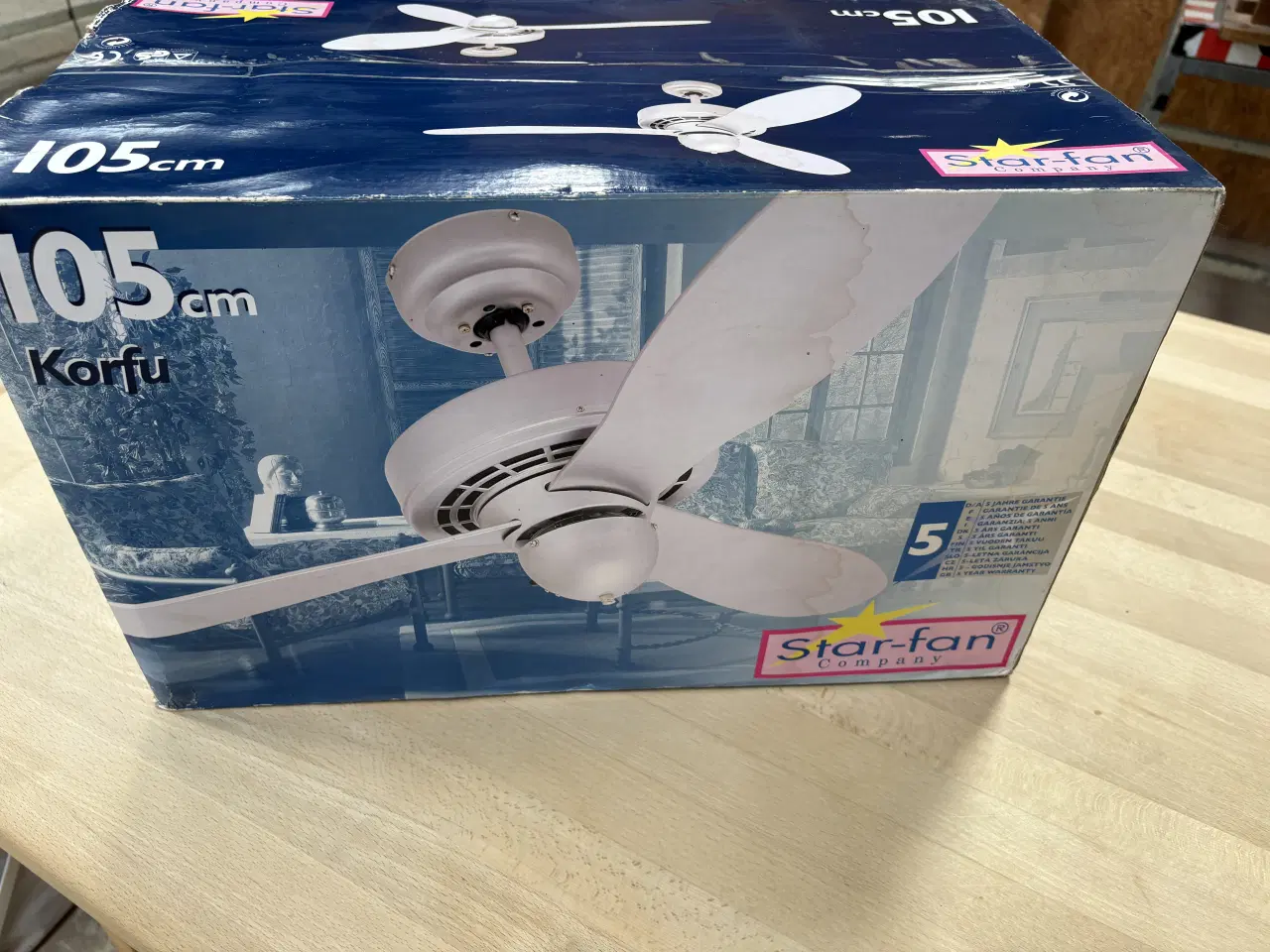 Billede 1 - Star-fan loftventilator m. lys – 105 cm