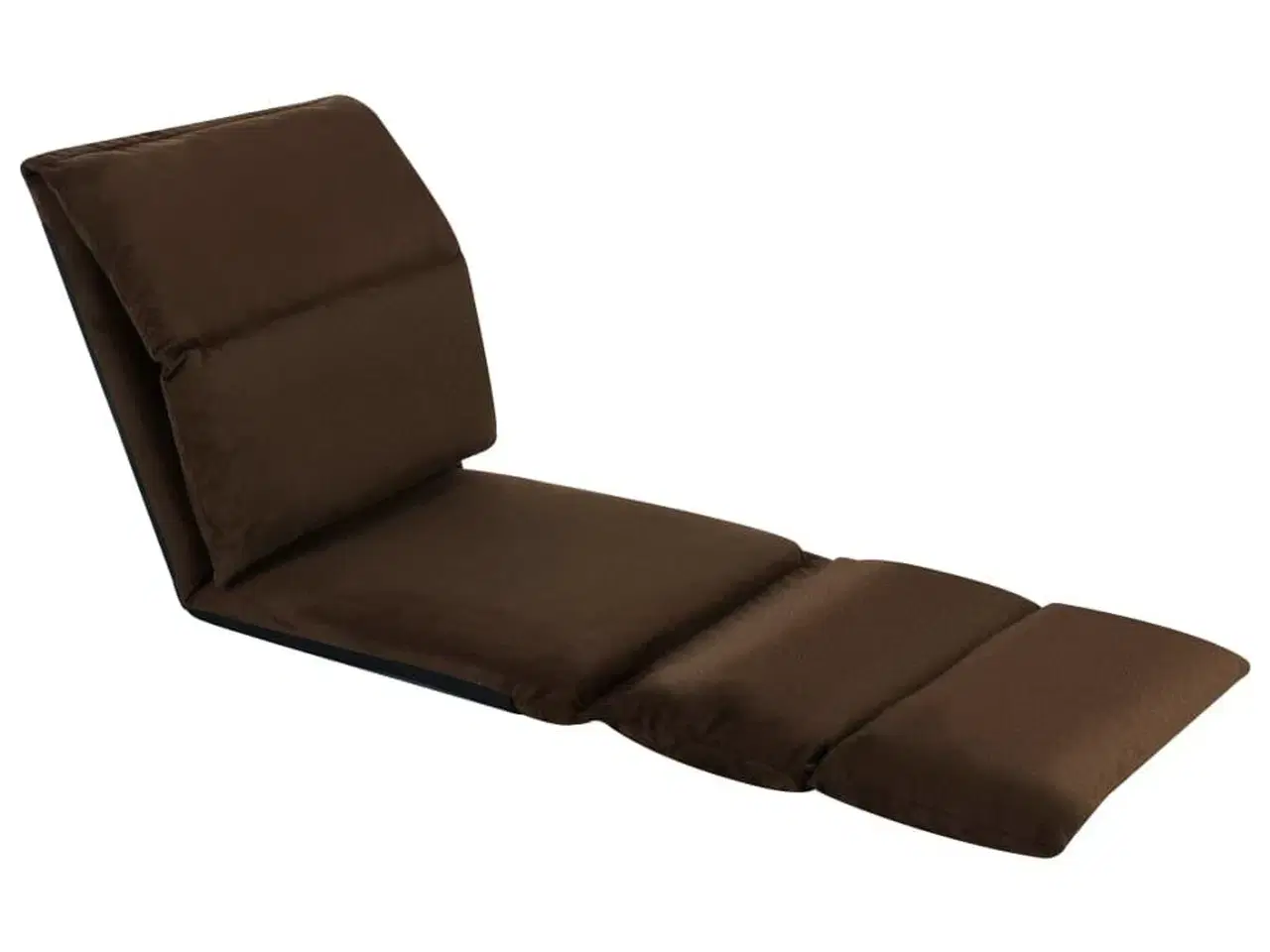 Billede 3 - Foldbar gulvstol mikrofiber brun