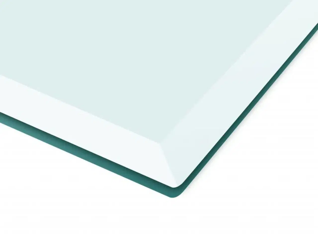 Billede 3 - Bordplade hærdet glas rektangel 1200 x 650 mm