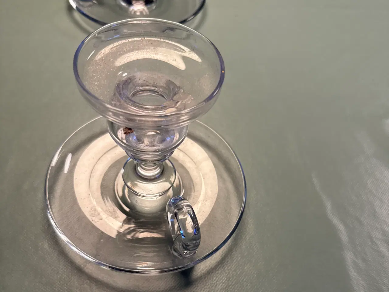 Billede 3 - Glas lysestager 2stk.