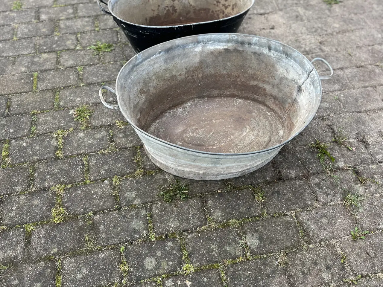 Billede 2 - Zink Baljer tre styk af 150 kr. Zink vandkande 150