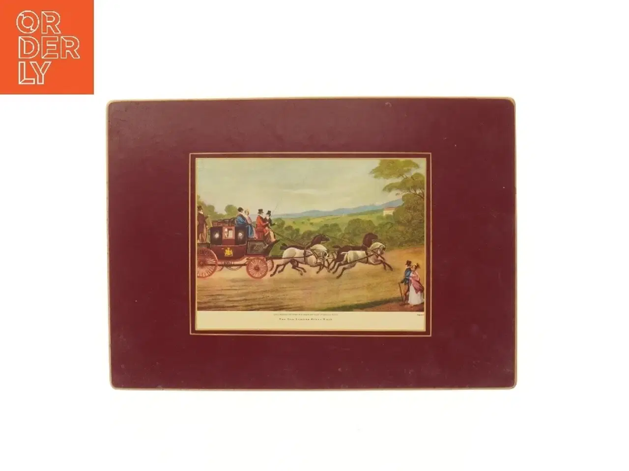 Billede 1 - Bordskåner med historisk motiv fra Lady Clare (str. 25,5x35,5 cm)