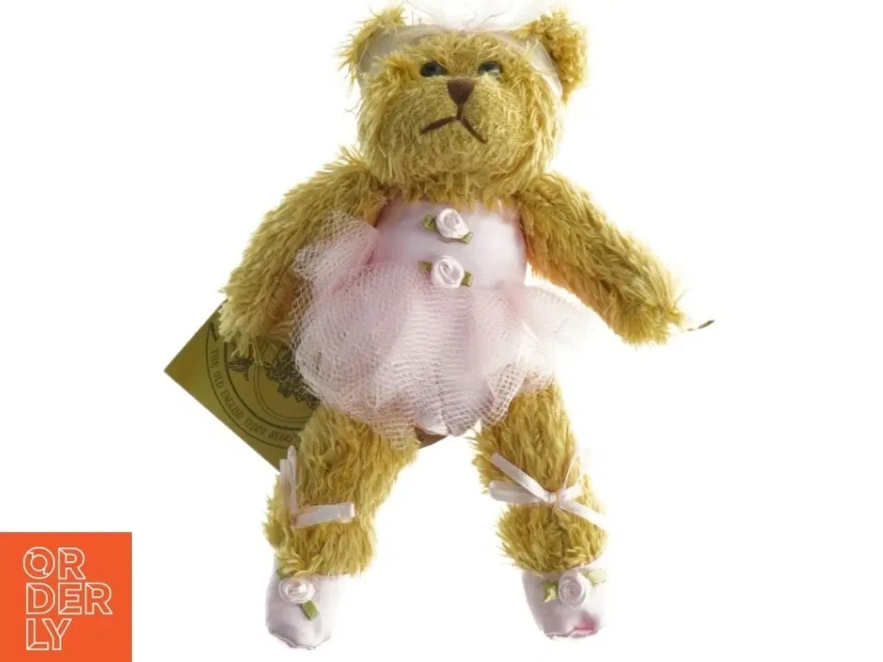 Billede 1 - Ballerina bjørn i gul plys fra The Old English Teddy Bears Co. (str. 18 x 8 cm)