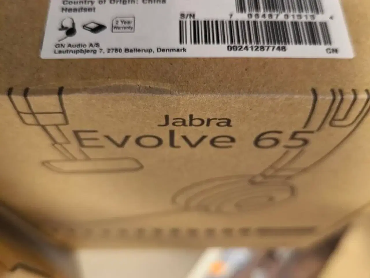 Billede 2 - Headset JABRA Evolve 65 (ubrugt)