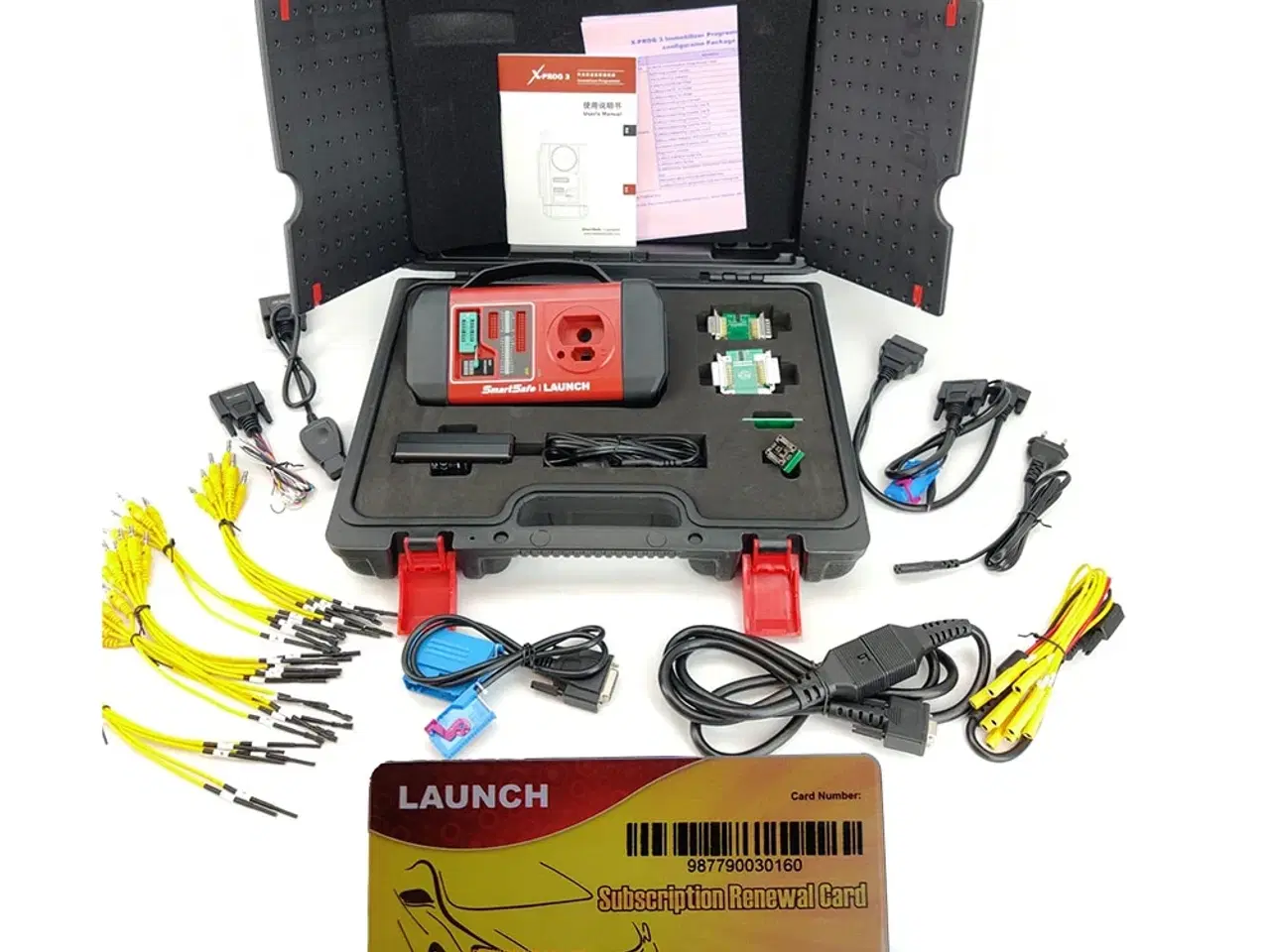 Billede 1 - Launch X-PROG 3 Special programmerings sæt med tilbehør til nøgler, startspærre, ECU, Flash samt speedometer og kombi instrumenter inkl. licens