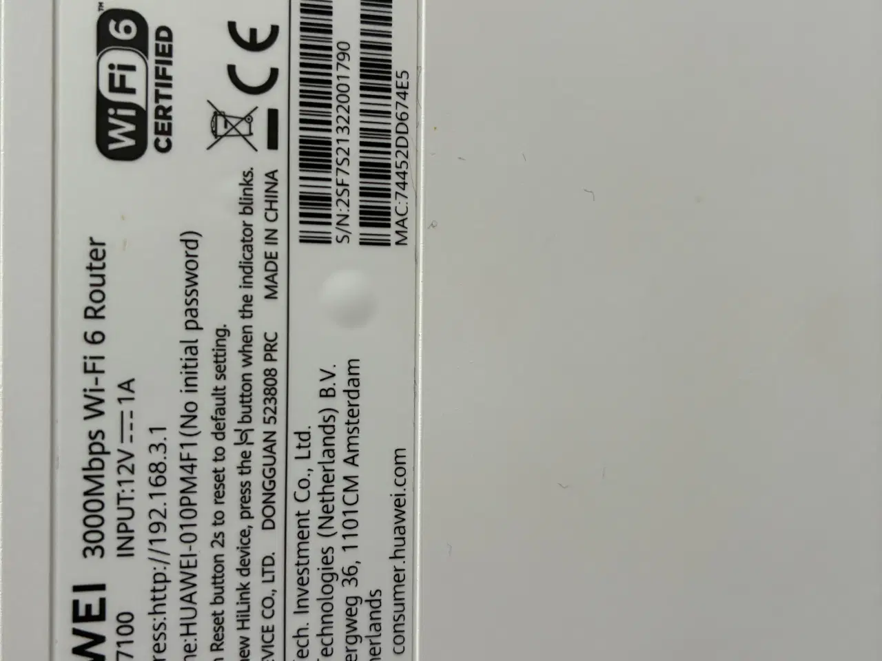 Billede 3 - Huawei WS7100 wifi 6