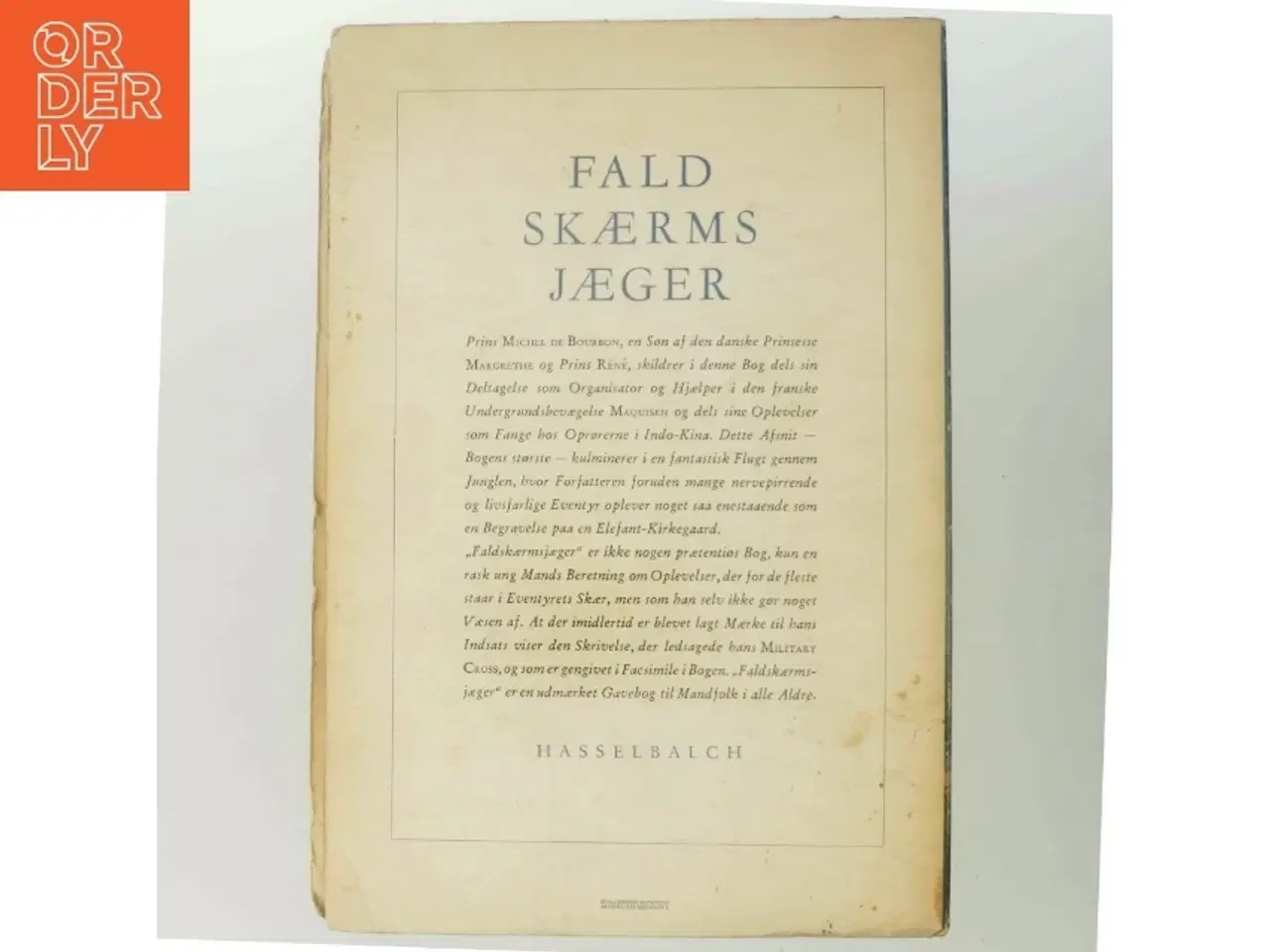 Billede 3 - FALDSKÆRMSJÆGER af Prins MICHEL de BOURBON (Bog)