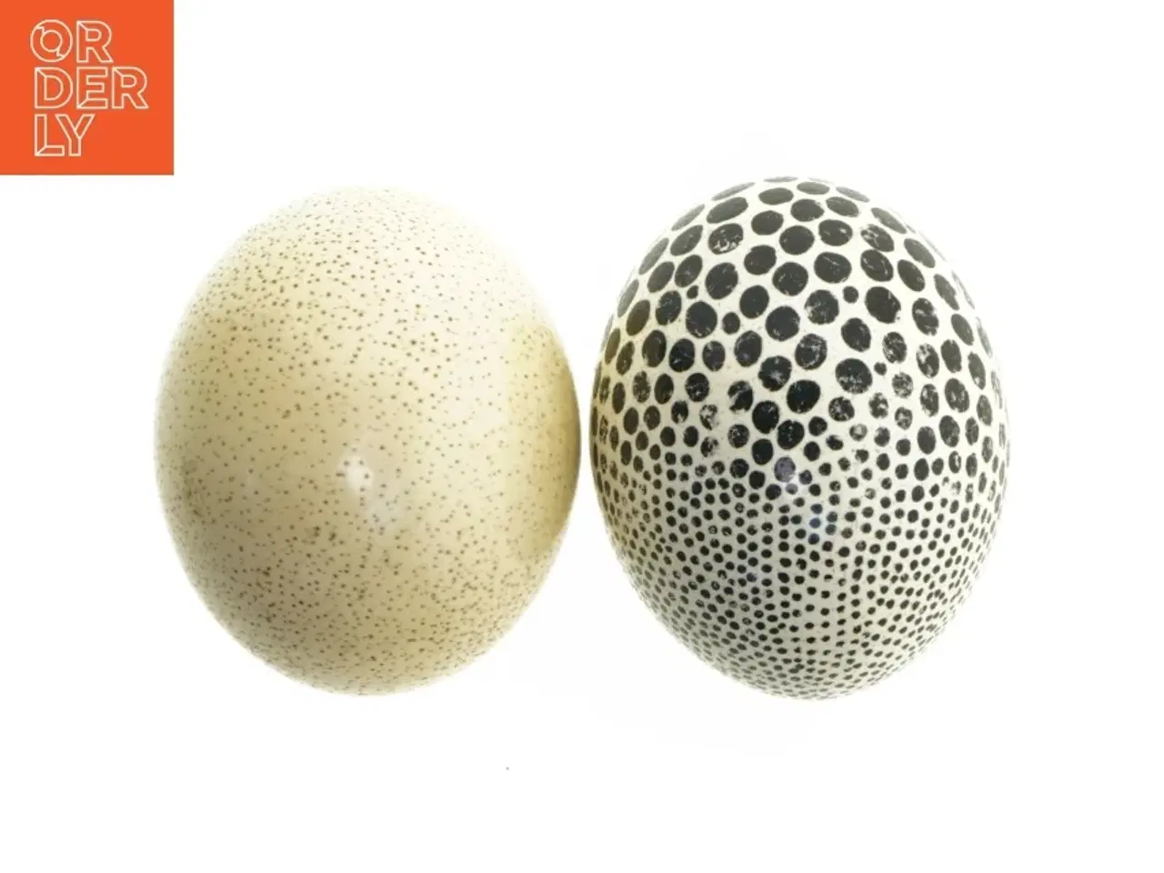 Billede 4 - Dekorative æg med prikker (str. 17 cm. 2 styk)