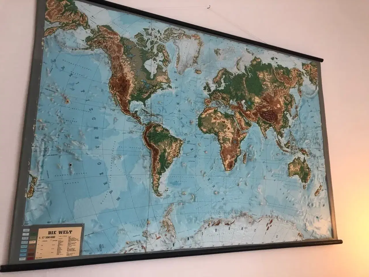 Billede 4 - Unikt verdenskort fra 1960?erne i 3D
