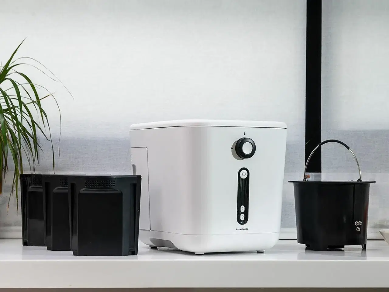 Billede 5 - Ewooster elektrisk kompostkværn til køkken - 3 l, 550 W