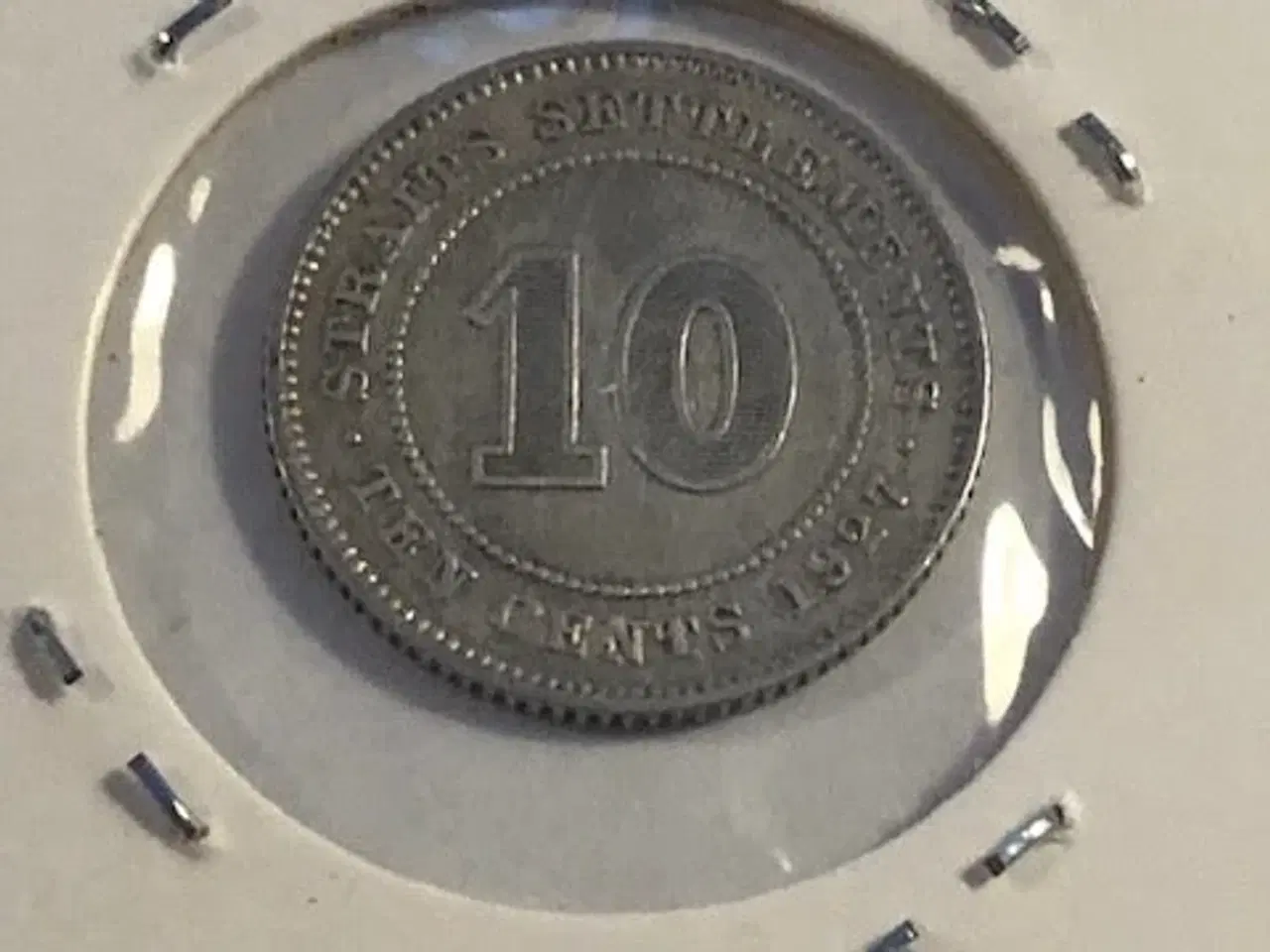 Billede 1 - 10 cents 1927 Straits Settlements