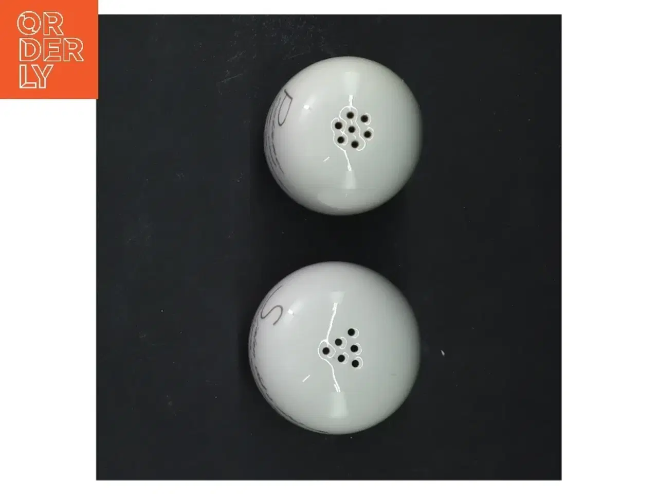 Billede 4 - Piet Hein Salt og pebersæt i porcelæn (vintage) (str. 5 og 7 cm)