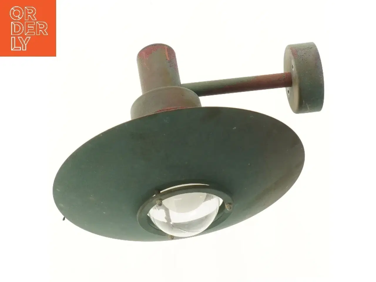 Billede 2 - Form Light Patineret Kobber Retro Udendørslampe (str. 40x35 cm) 1960 - 1980