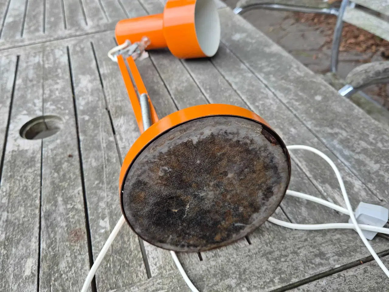 Billede 11 - Flot orange bordlampe fra Lyskær 