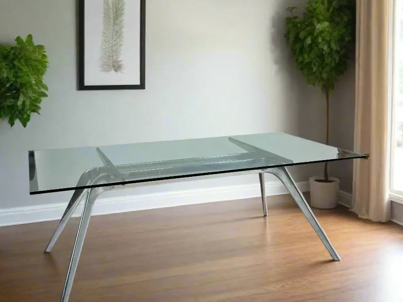 Billede 2 - T-No 1 Bordfod med glasplade - Fritz Hansen