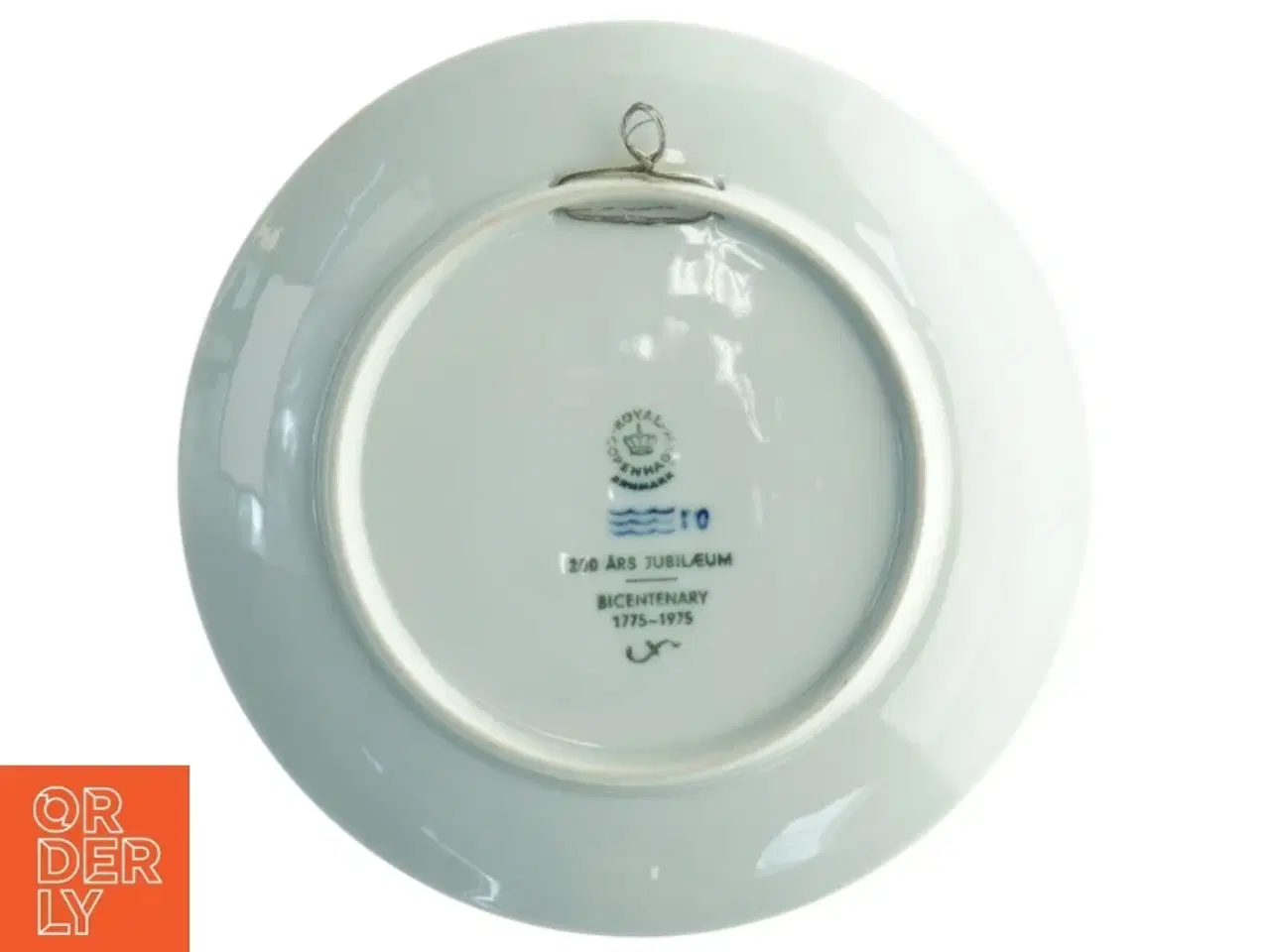 Billede 3 - Jubilæumsplatte 200 år fra Royal Copenhagen (str. Diameter, 18,5 cm)