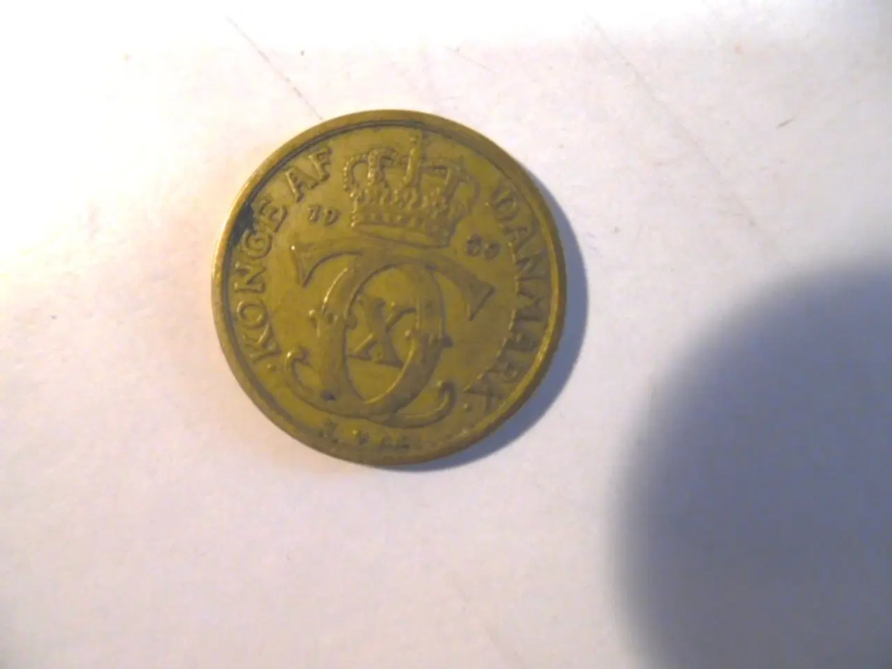 Billede 2 - dansk 1/2 krone fra 1939 (halvkrone)