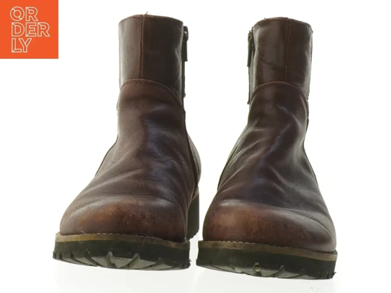 Billede 3 - Brune læderstøvler fra Green (str. 38 )