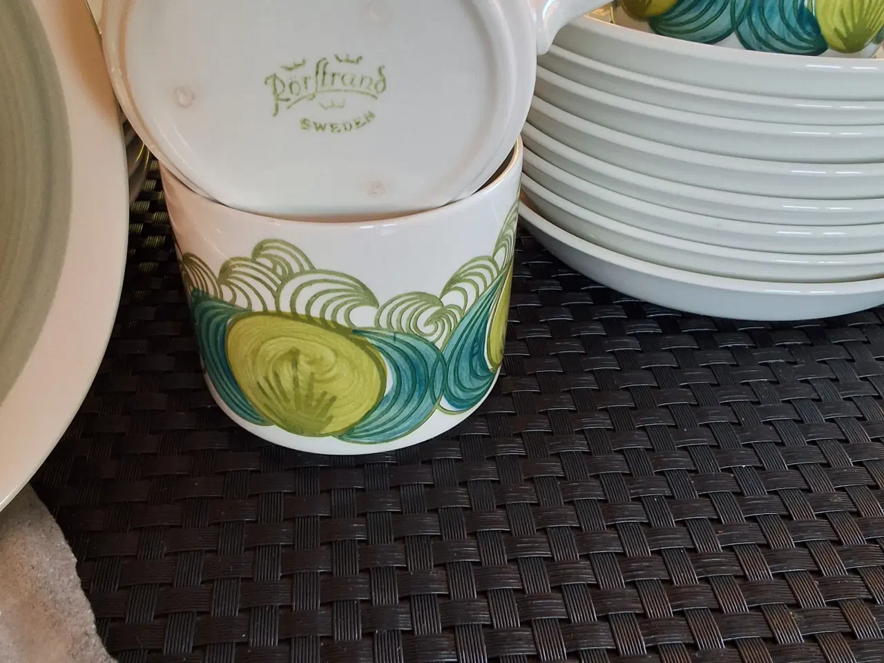 Billede 1 - Rörstrand Sweden håndmalet "ELVIRA"