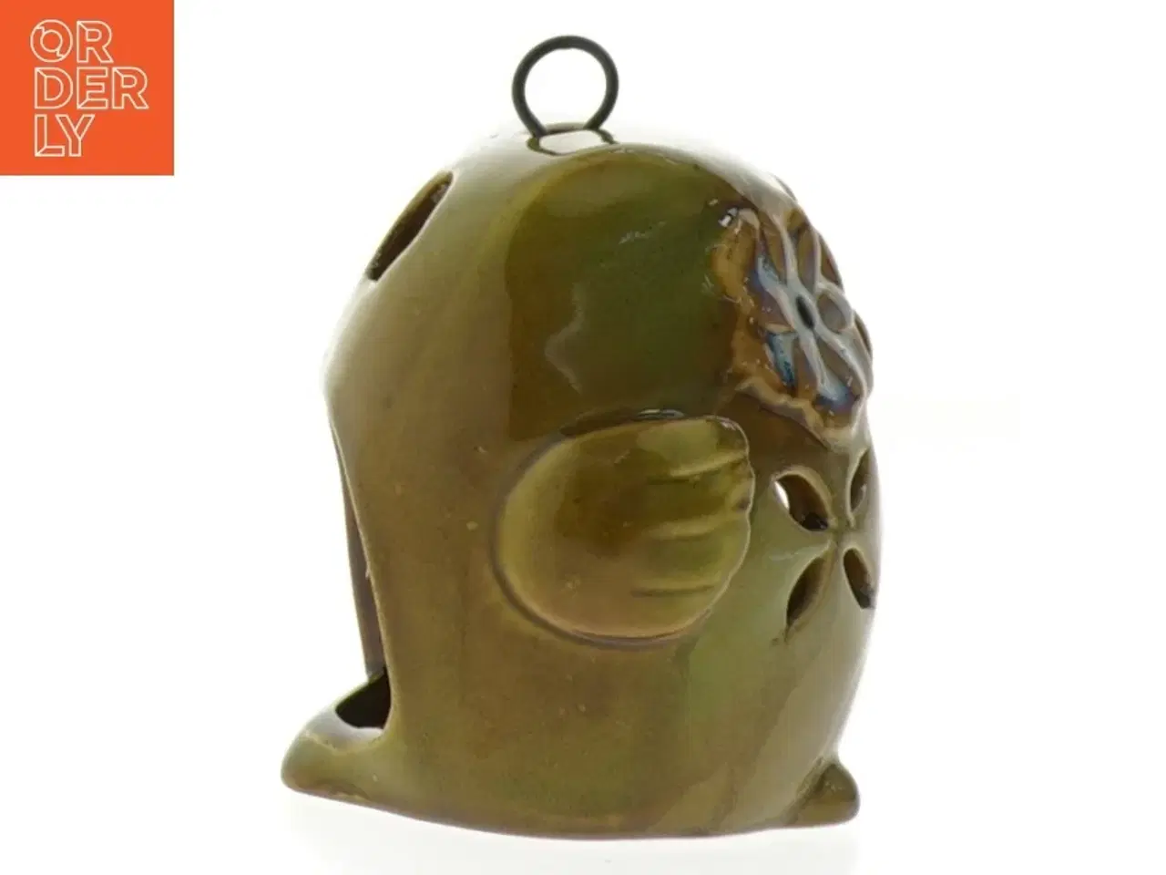 Billede 5 - Uglerformet keramisk fyrfadsstage (str. 9 cm)