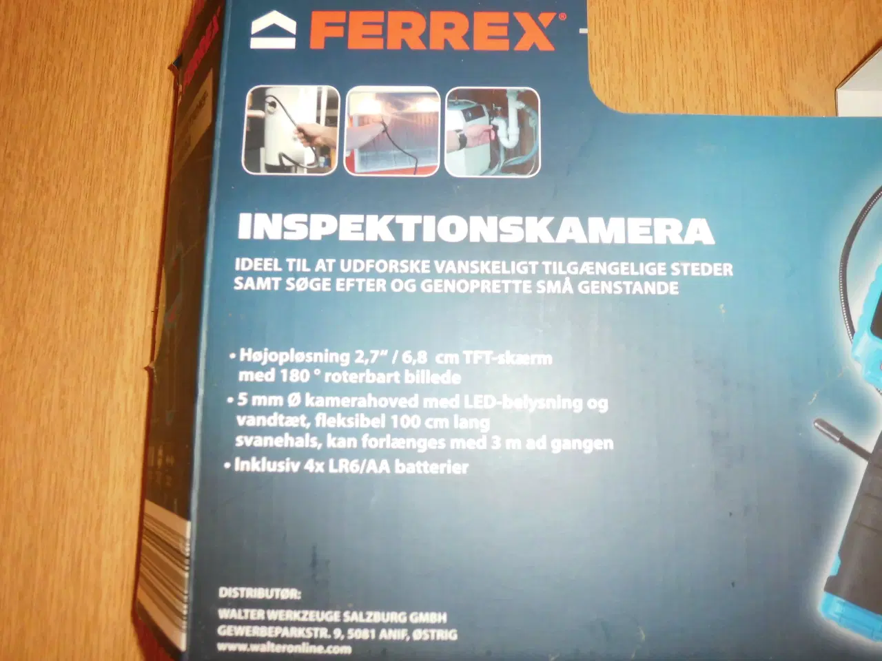 Billede 4 - Ferrex inspektionskamera, som nyt