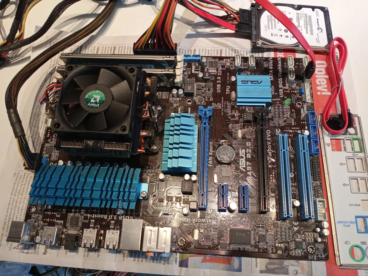 Billede 3 - Bundkort, cpu, ram og hdd m/ win 10 dk