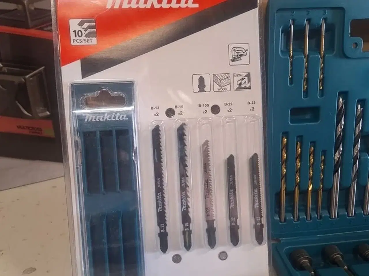 Billede 3 - Makita Bor/bitssæt 60 Dele + Makita stiksavklinger 10 dele