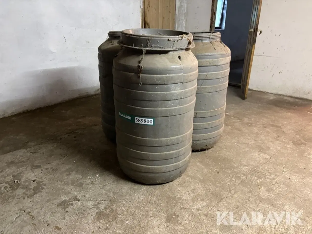 Billede 1 - Fodertønder Pit Plastics - 3 styk