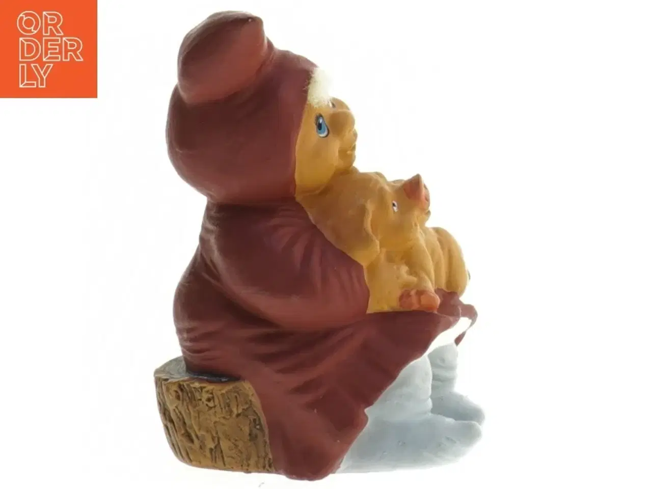 Billede 3 - Trip Trap Marie nissefigur med gris fra Trip Trap (str. 10 cm)