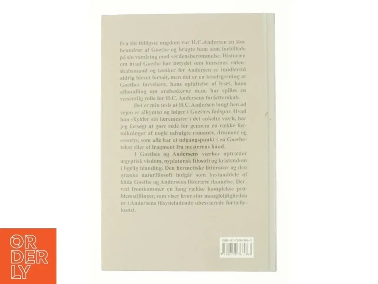 Billede 2 - H.C. Andersen og Goethe, eller, Verdensåndens alfabet af Niels Kofoed (Bog)