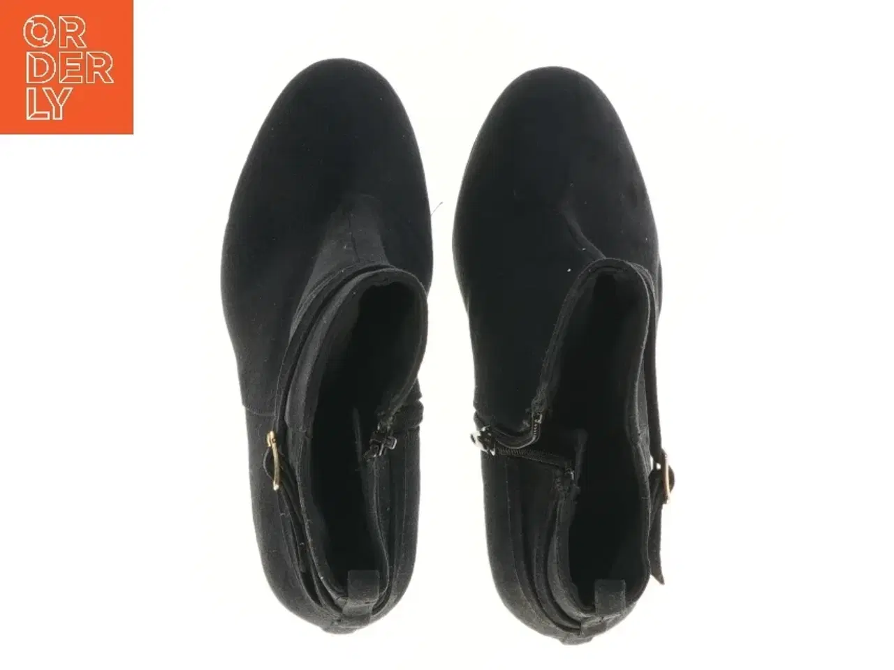 Billede 2 - Sorte ankelstøvler med stilet hæl fra H&M (str. 37 )