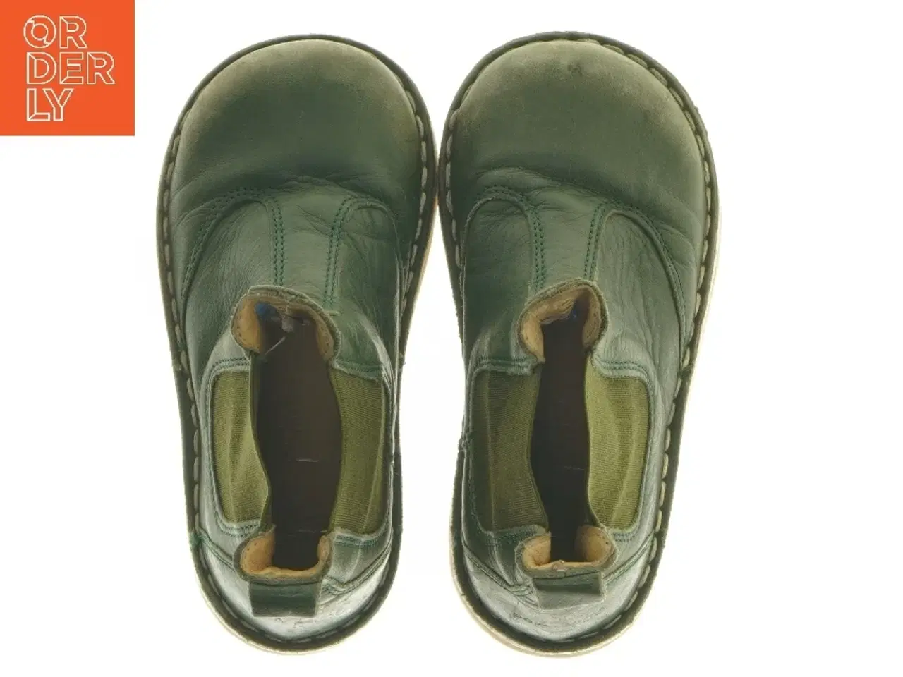 Billede 5 - Grønne børnestøvler i læder, størrelse 24 fra Pompom (str. 24 )