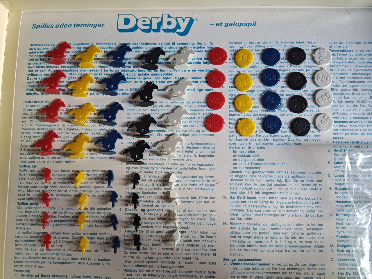 Billede 2 - Gammelt Retro DERBY Brætspil i flot stand
